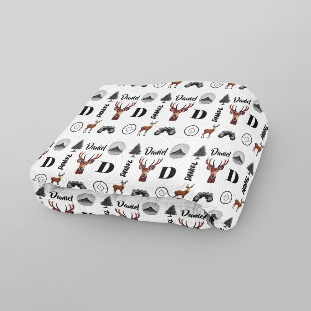 Adorable Deer-themed Fleece Baby Blanket